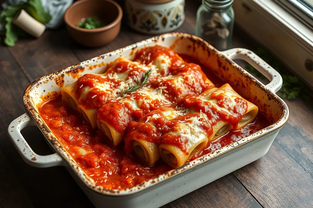 Swiss Chard and Ricotta Cannelloni