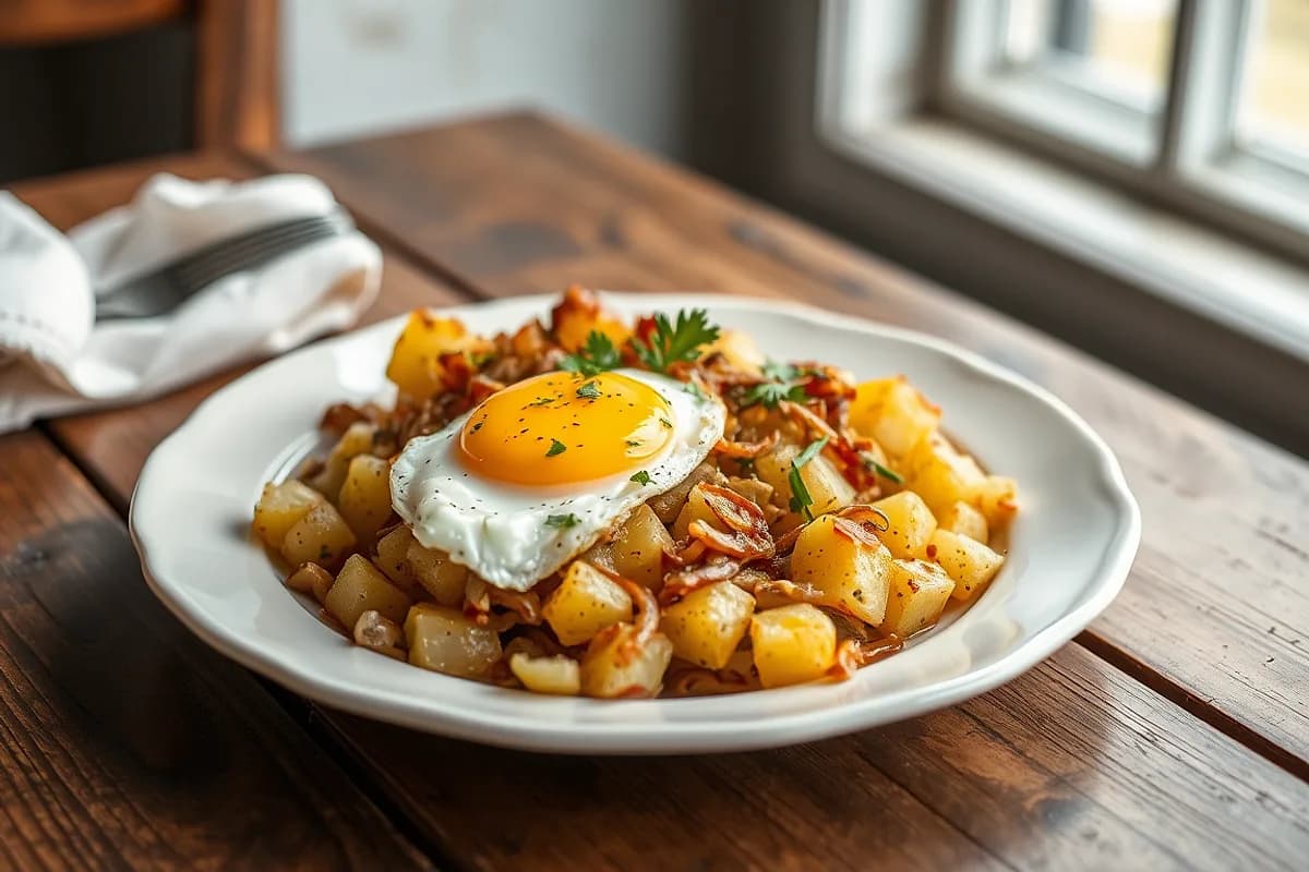 Poor Man's Potatoes with Egg
