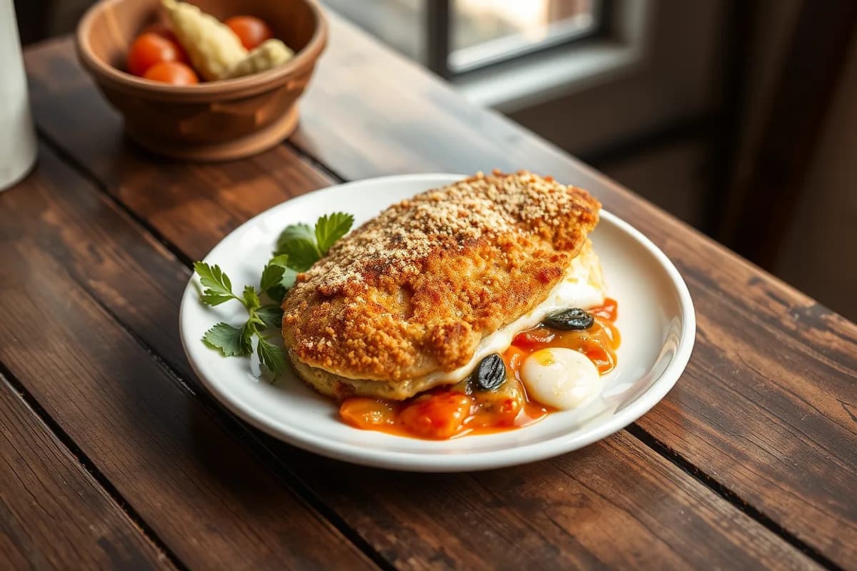 Chicken Milanesa Napolitana