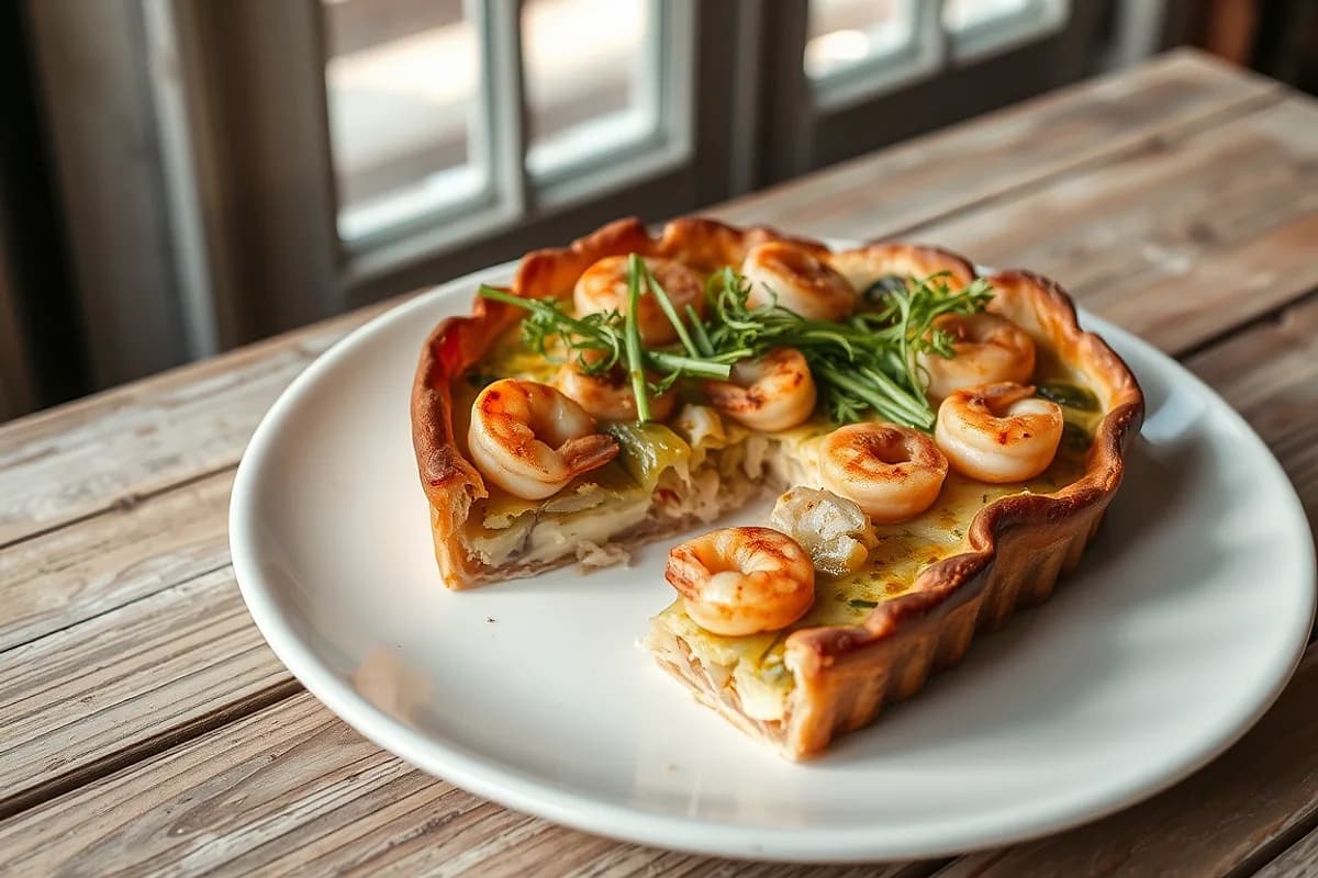 Shrimp and Leek Pie