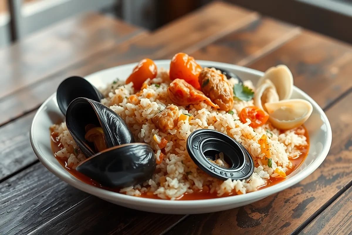 Soupy Seafood Rice