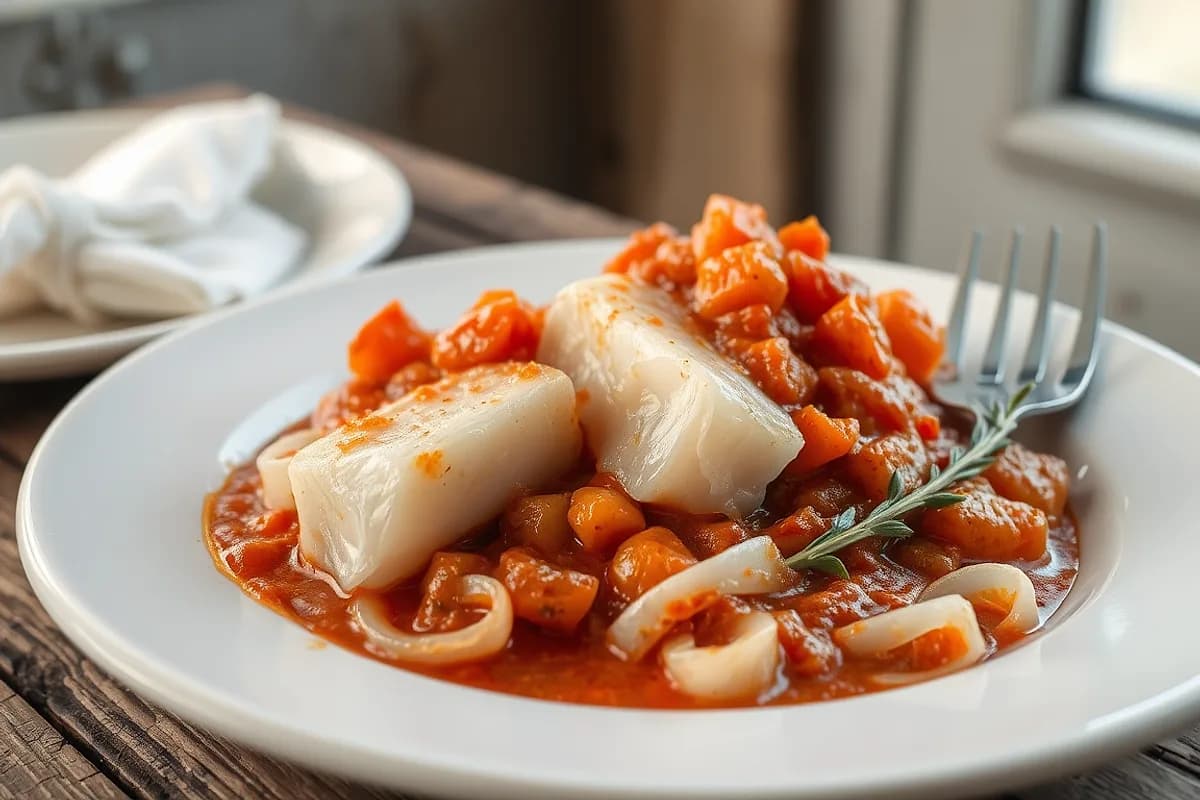 Salt Cod in Tomato Sauce