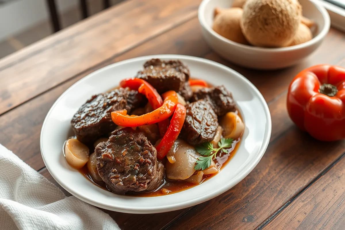 Portuguese-Style Braised Steaks
