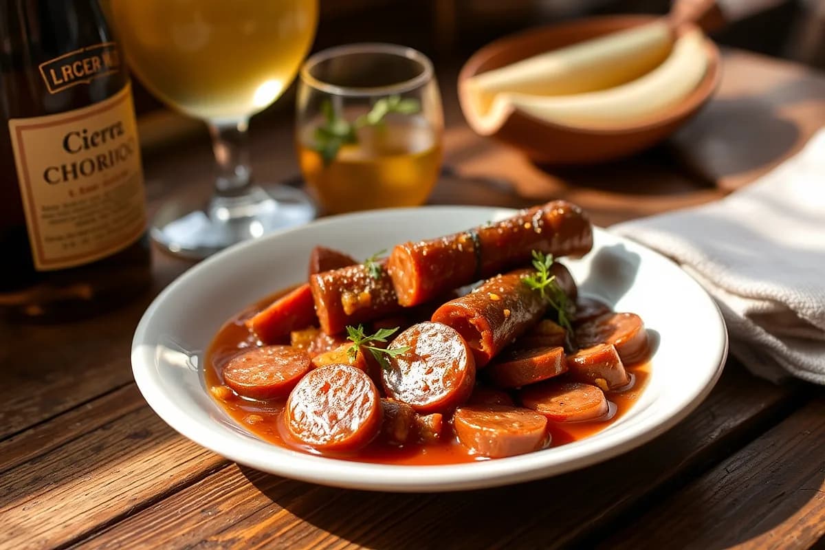 Chorizo a la sidra