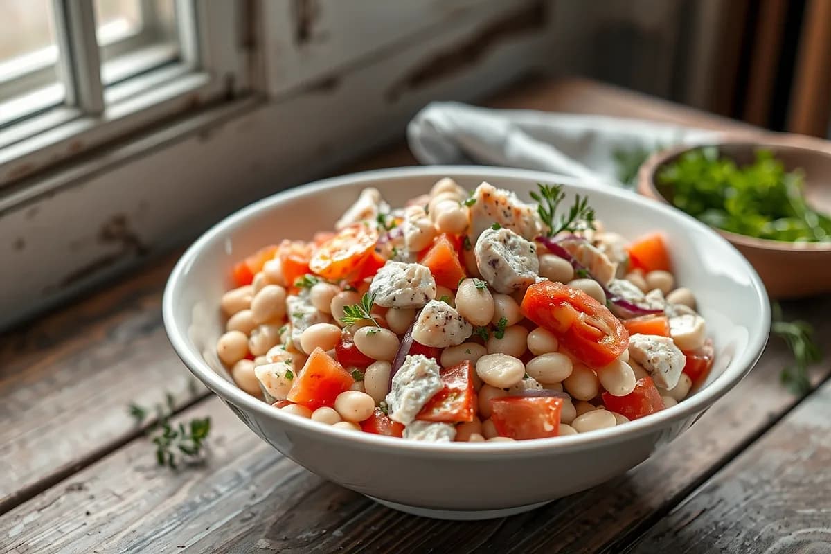 Empedrat (Catalan White Bean and Salt Cod Salad)