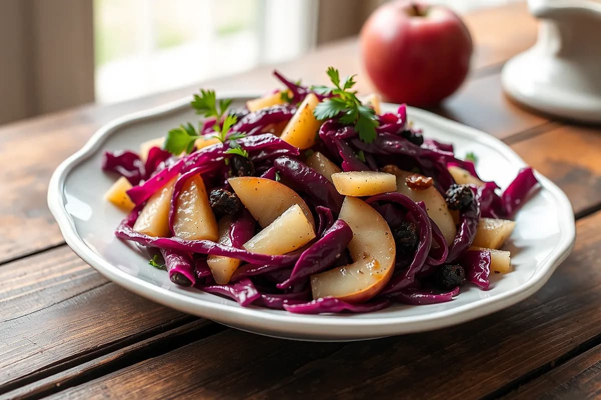 Sautéed Red Cabbage with Apple