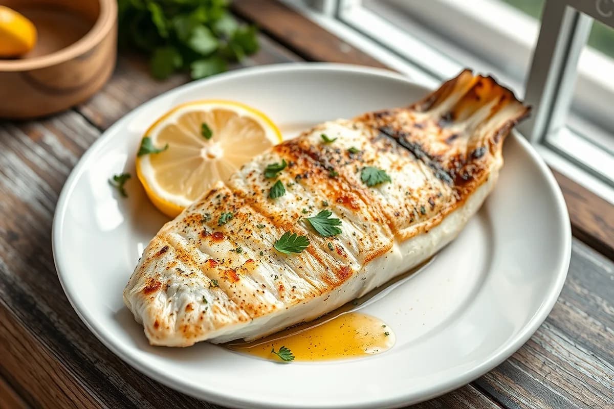 Butterflied Sea Bass
