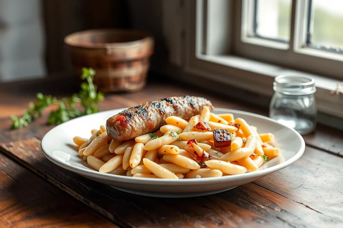 Mongetes amb Botifarra (Beans with Catalan Sausage)