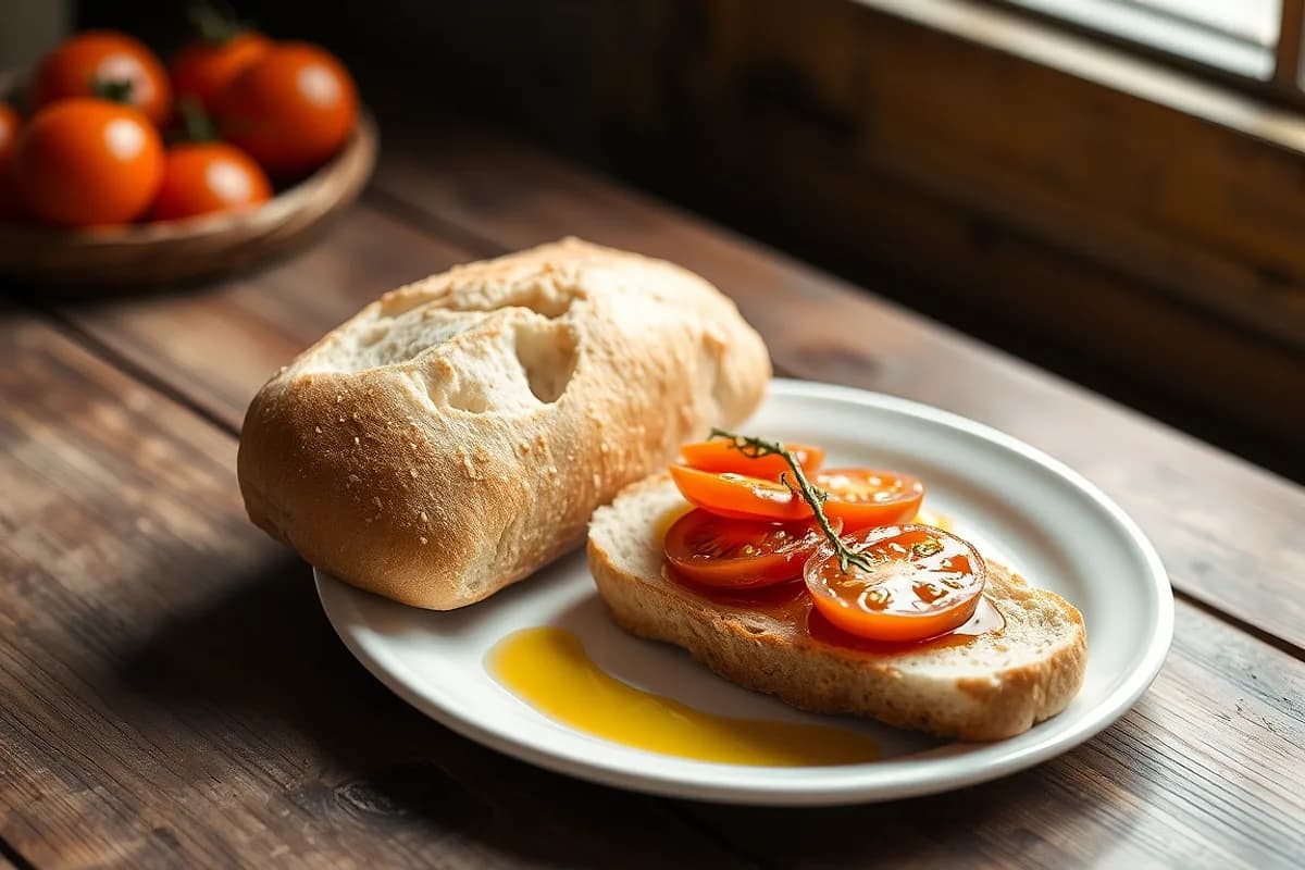 Bread with Tomato and Olive Oil
