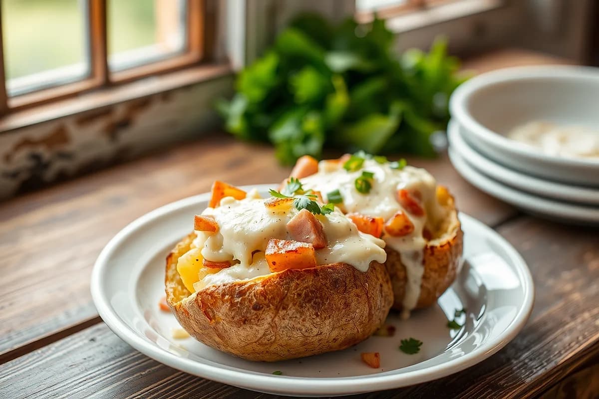 Cheesy Stuffed Baked Potatoes