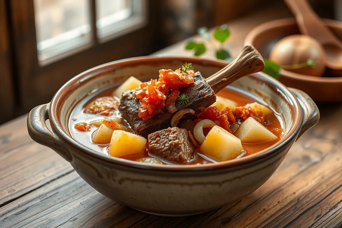 Potato Stew with Ribs