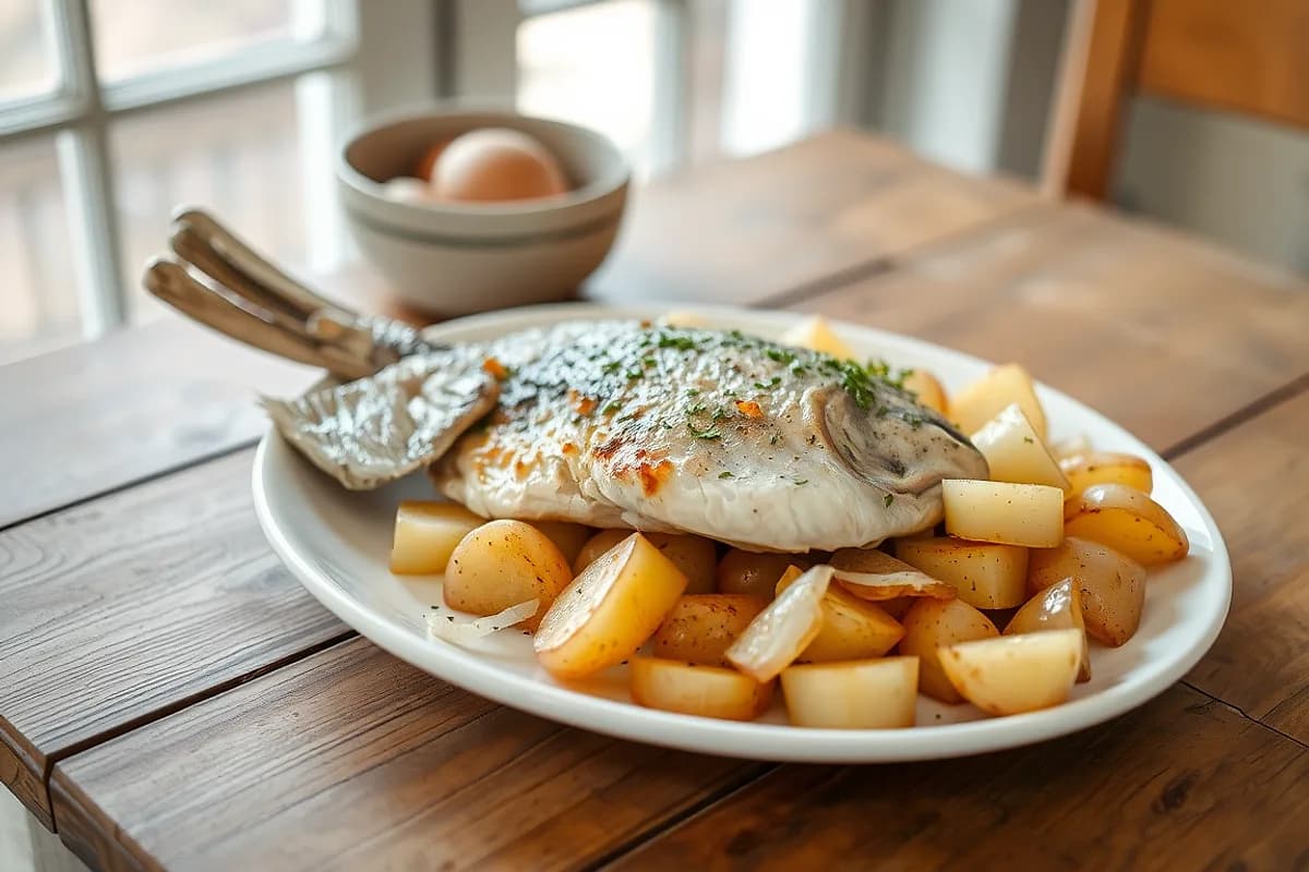 Baked Fish with Potatoes
