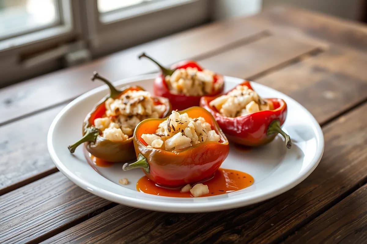 Piquillo Peppers Stuffed with Salt Cod