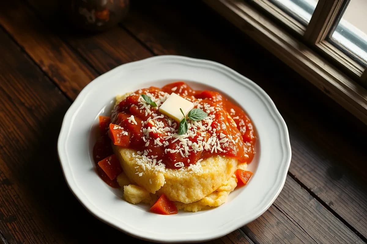 Polenta with Tomato Sauce