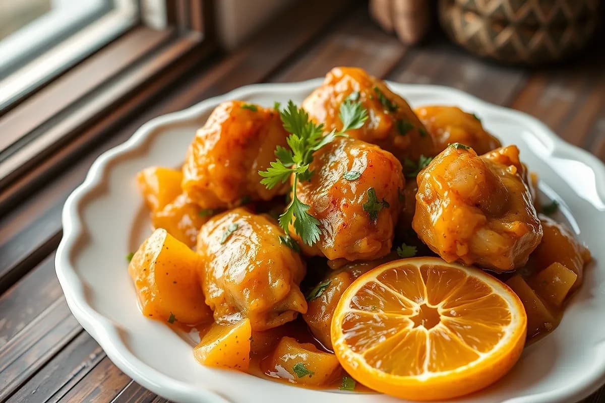 Pollo a la naranja