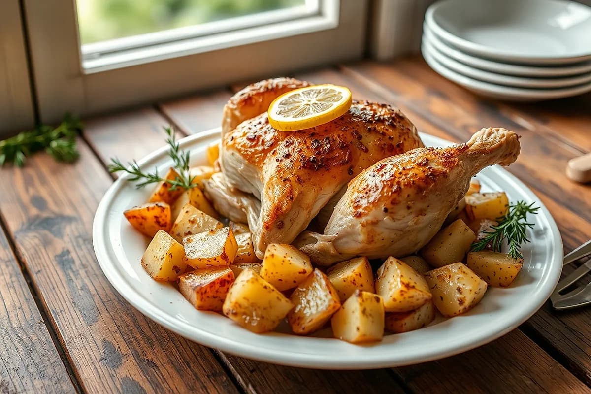 Roast Chicken with Potatoes