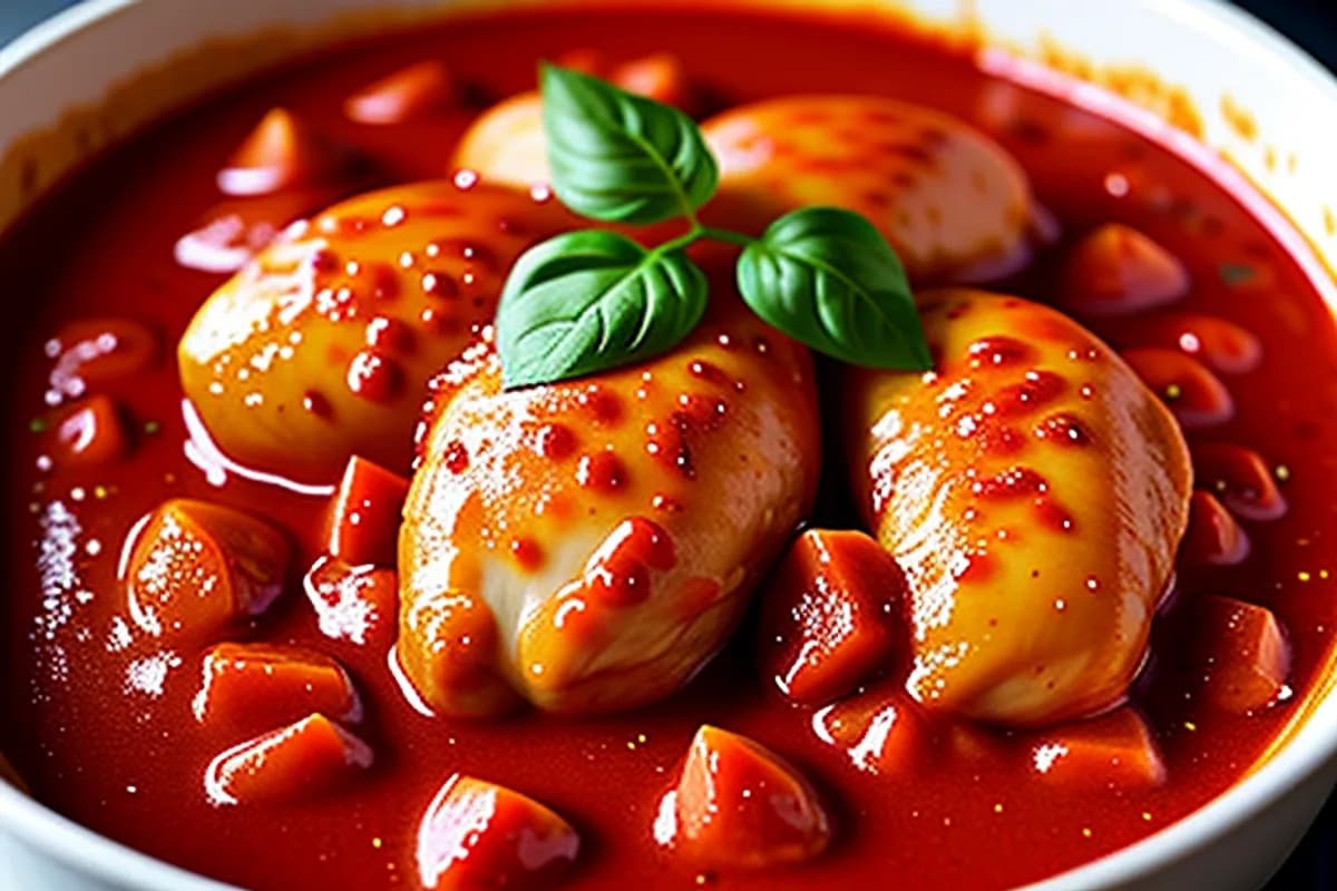 Pollo con tomate