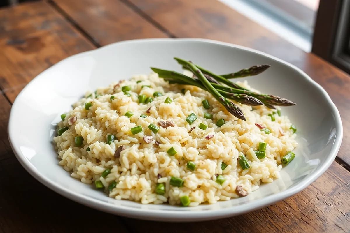 Wild Asparagus Risotto