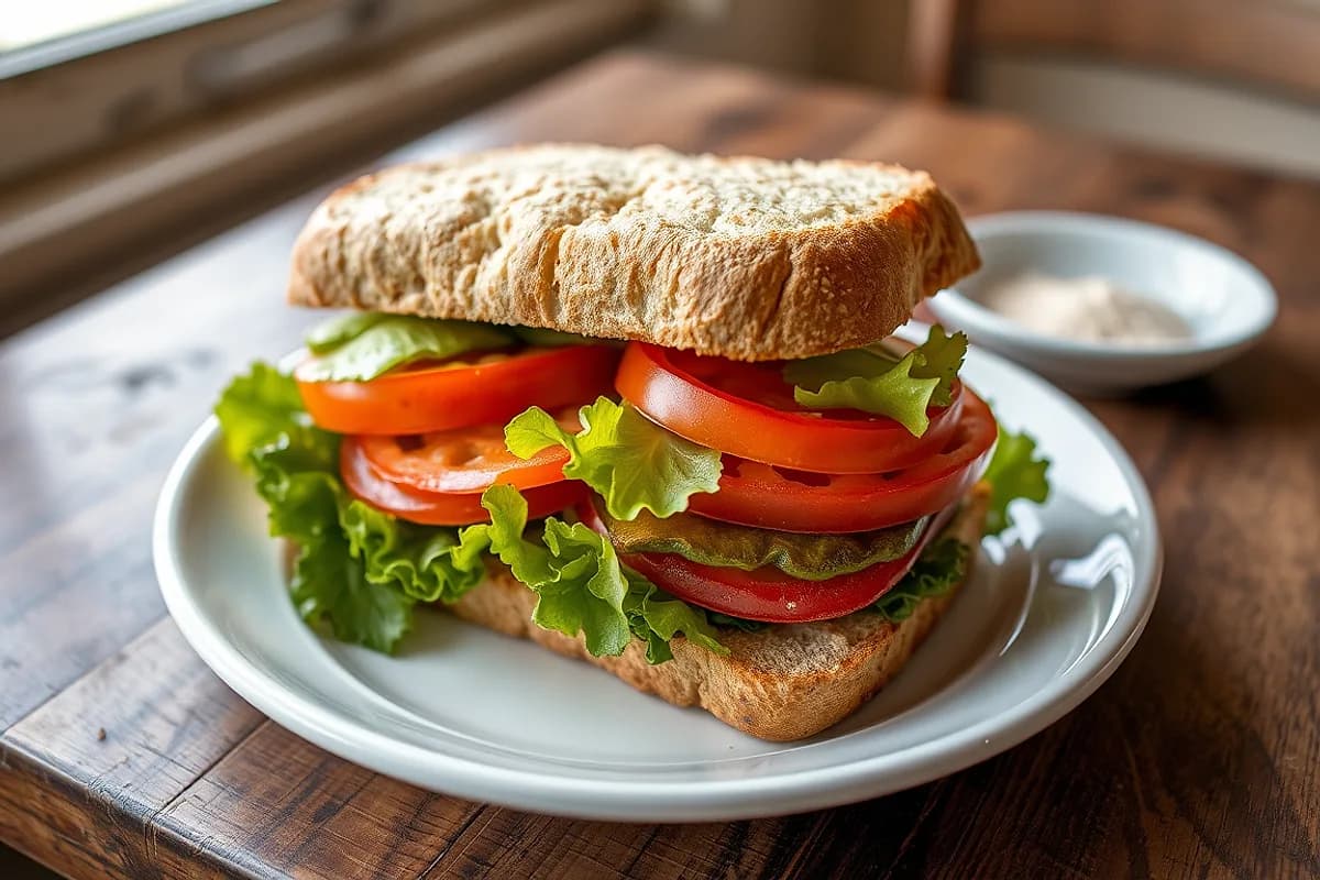 Vegetable Sandwich (Spanish Club Style)