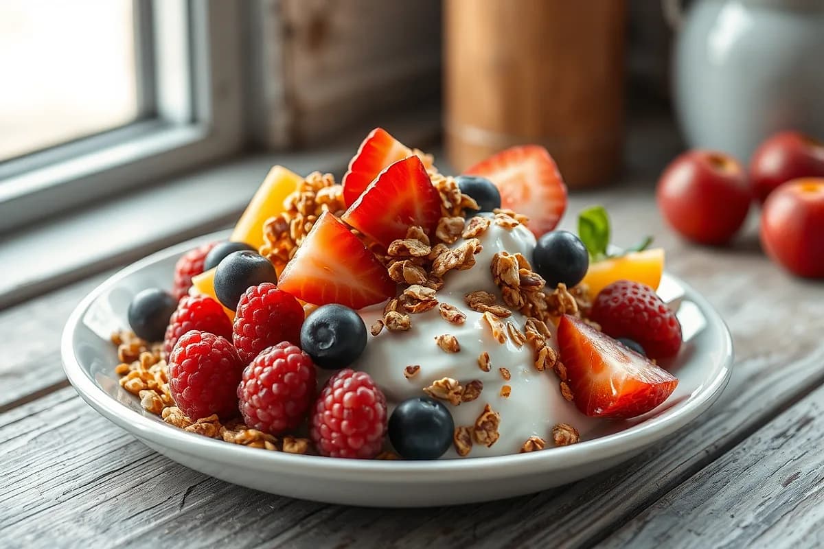 Yogurt with Fruit and Granola