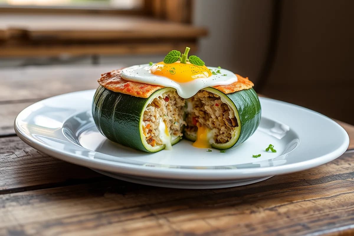 Stuffed Round Zucchini